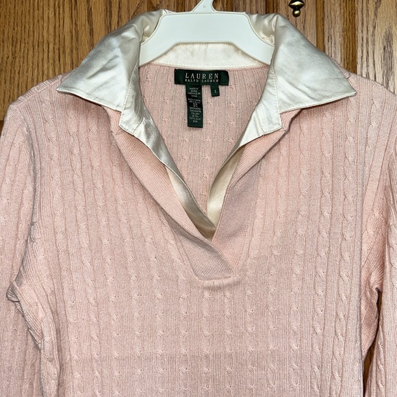 NWOT LAUREN Ralph Lauren green label pullover size S 85% silk 15% cashmere - Picture 2 of 5